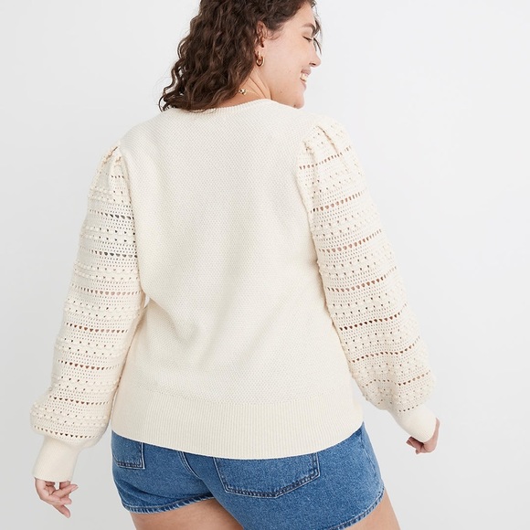 Madewell Bobble-Sleeve Pullover Sweater, NG691, XXS - Picture 2 of 5